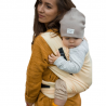 Nosidełko Half Buckle: Little Herringbone Soft Yellow, 100% bawełna, żakard