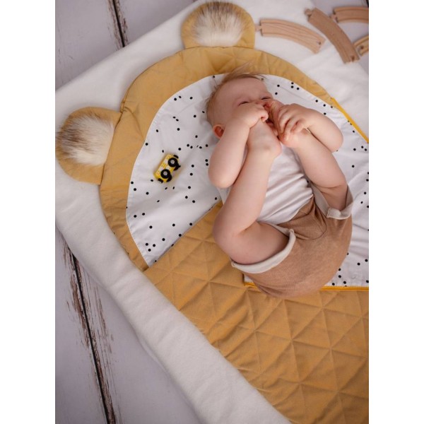 Schlafsäckchen Dream Catcher Light Triangles Mustard - 145x70 cm