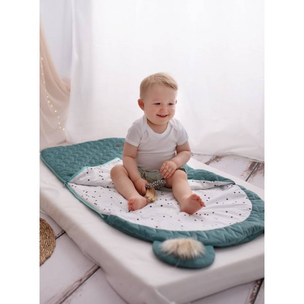 Dream Catcher (Light) sleeping bag Leaves Ocean Green - 145x70 cm