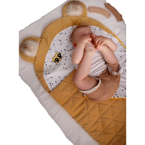 Schlafsäckchen Dream Catcher Light Triangles Mustard - 145x70 cm