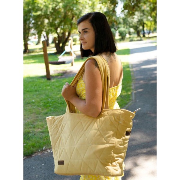Tasche Shopper Triangles Mustard