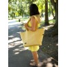 Torba Shopper Triangles Mustard
