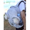 Plecak dziecięcy Travel Bear Triangles Light Grey