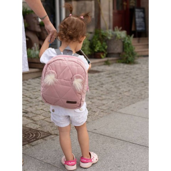 Plecak dziecięcy Travel Bear (Mini) Triangles Pink