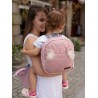 Kinderrucksack Travel Bear (Mini) Triangles Pink