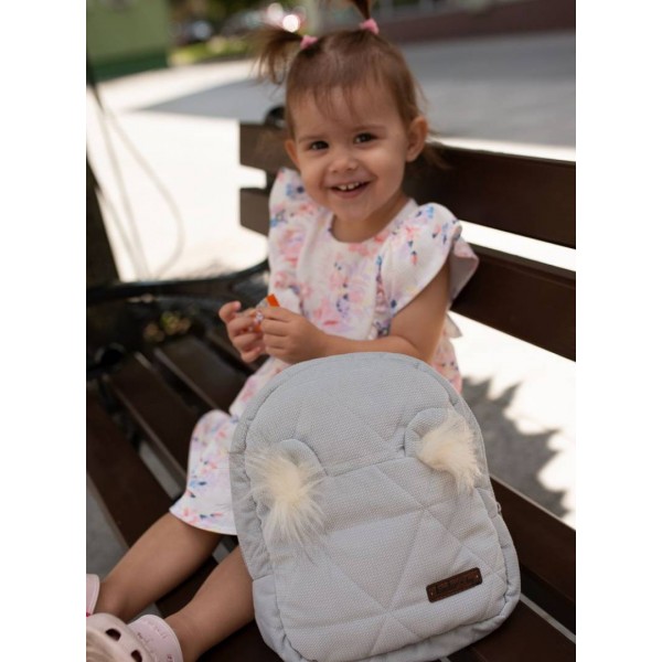 Plecak dziecięcy Travel Bear (Mini) Triangles Light Grey