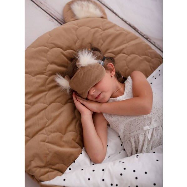 Opaska na oczy/do spania Dreamy Bear (Mini) Caramel Teddy in Clouds