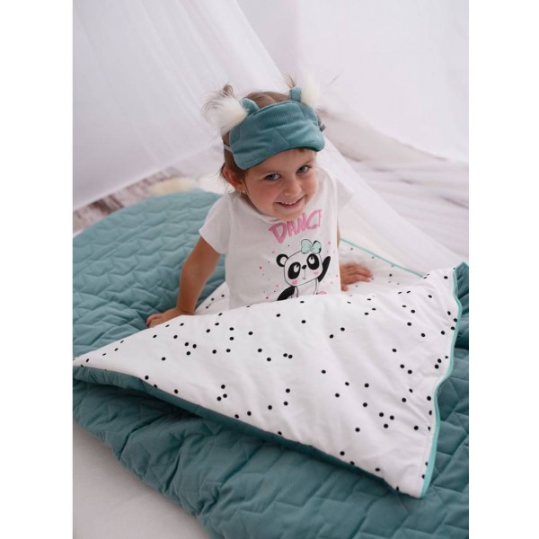 Dreamy Bear (Mini) eye mask/sleeping mask Leaves Ocean Green