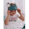 Opaska na oczy/do spania Dreamy Bear (Mini) Leaves Ocean Green