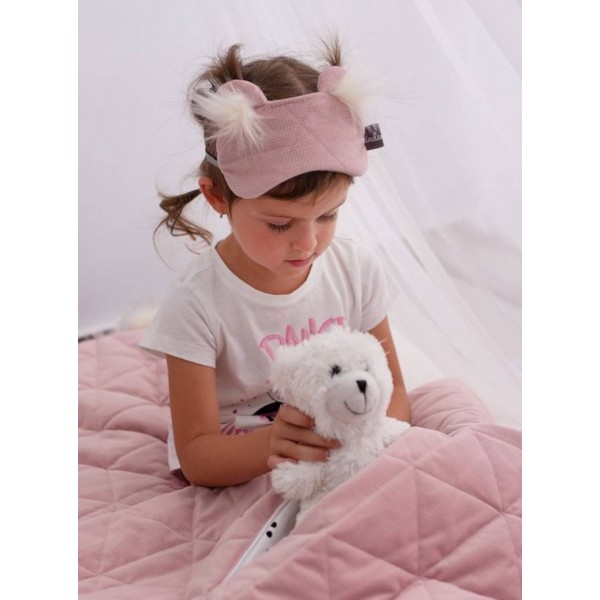 Opaska na oczy/do spania Dreamy Bear (Mini) Triangles Pink