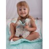 Augenbinde/zum Schlafen Dreamy Bear (Mini) Triangles Aquamarine