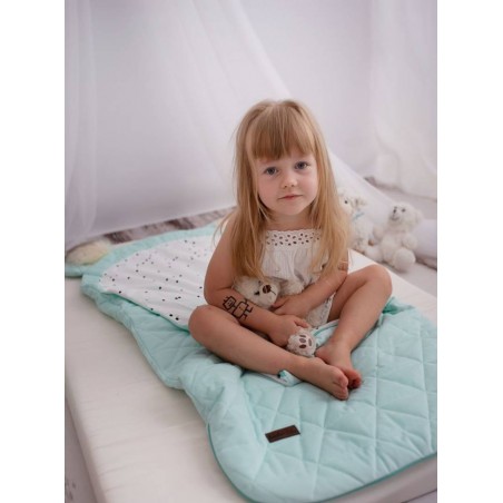 Dream Catcher (Light) sleeping bag Triangles Aquamarine - 120x60 cm