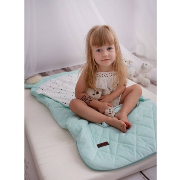 Dream Catcher (Light) sleeping bag Triangles Aquamarine - 145x70 cm