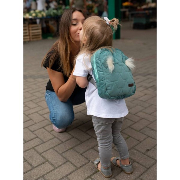 Kinderrucksack Travel Bear (Mini) Leaves Ocean Green