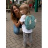 Kinderrucksack Travel Bear (Mini) Leaves Ocean Green