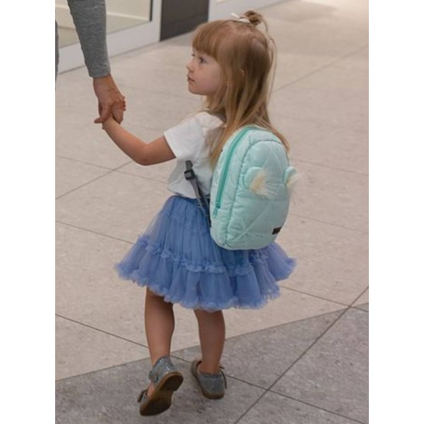 Kinderrucksack Travel Bear (Mini)  Triangles Aquamarine