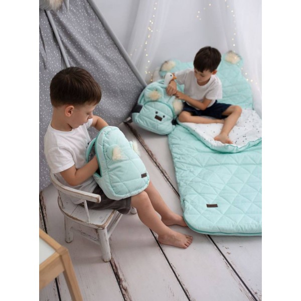 Kinderrucksack Travel Bear (Mini)  Triangles Aquamarine