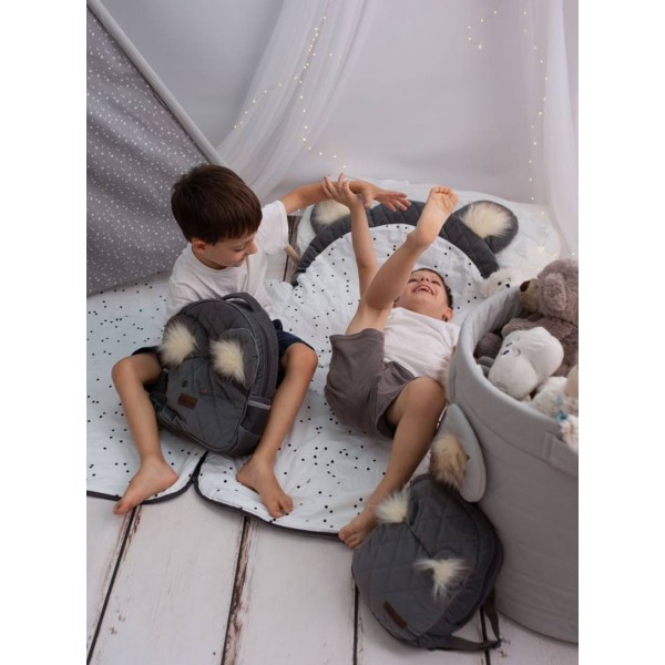 Kinderrucksack Travel Bear (Mini) Graphite Diamonds