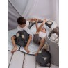 Kinderrucksack Travel Bear (Mini) Graphite Diamonds