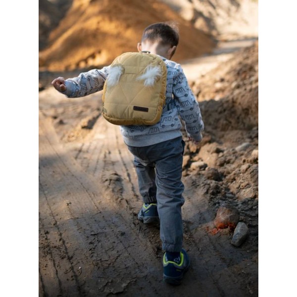 Plecak dziecięcy Travel Bear (Mini) Triangles Mustard