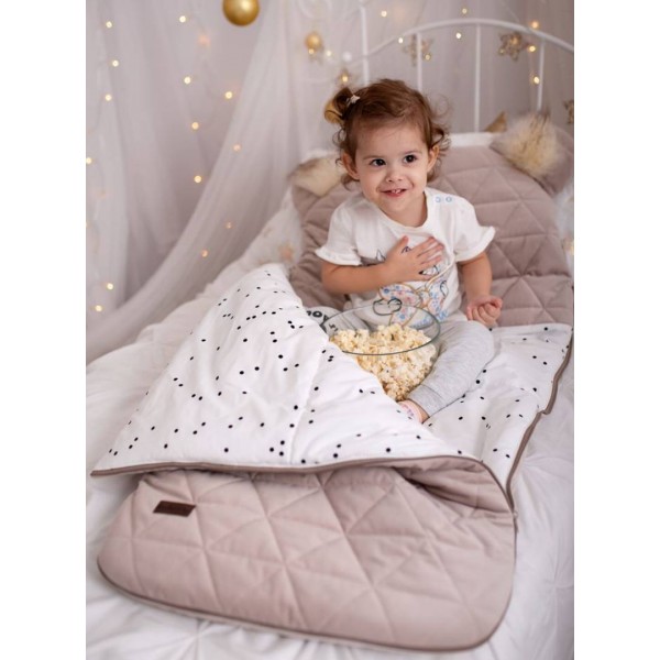 Śpiworek Dream Catcher Triangles Vanilla Cream - 120x60 cm