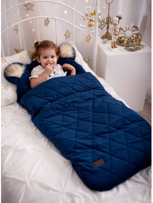 Schlafsäckchen Dream Catcher Big Diamonds Deep Blue - 120x60 cm