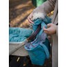 Handschuhe zum Kinderwagen Muff&Go Leaves Ocean Green