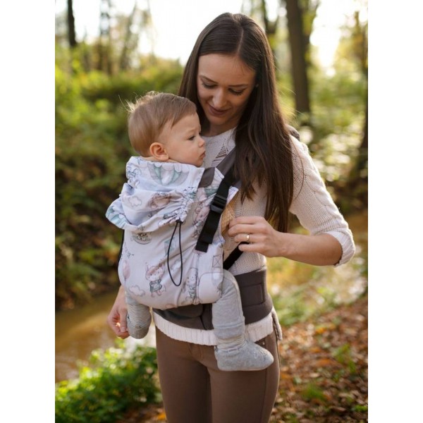 Babytrage  Multi Grow: Happy Animals, 100% Baumwolle