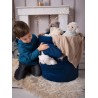 Kosz na zabawki Teddy Big Diamonds Deep Blue