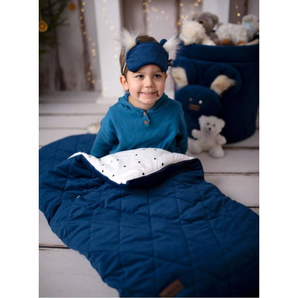 Kosz na zabawki Teddy Big Diamonds Deep Blue