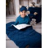Teddy Toy basket Big Diamonds Deep Blue