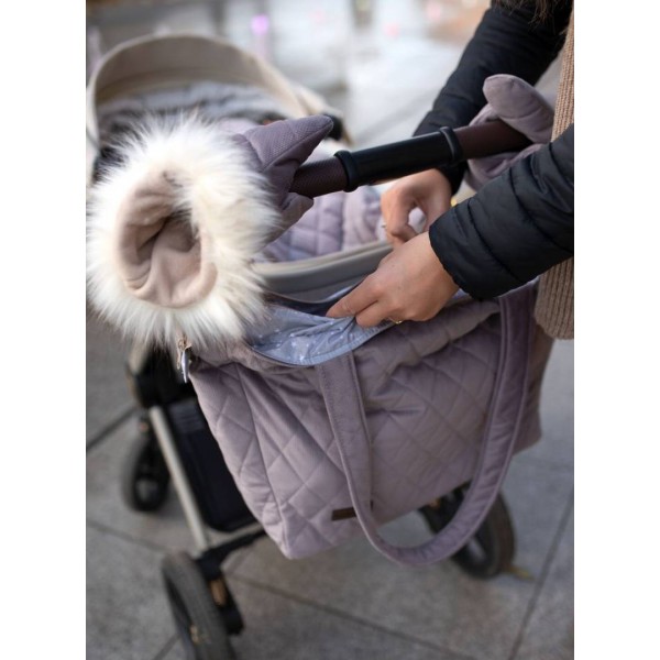 Rękawice do wózka Muff&Go  Diamond Brownie