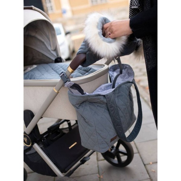 Handschuhe zum Kinderwagen Muff&Go Graphite Diamonds