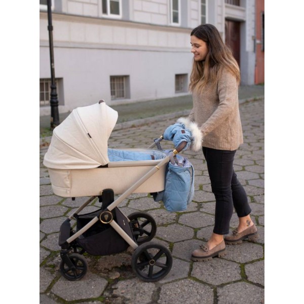 Handschuhe zum Kinderwagen Muff&Go Triangles Jeans