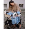 Handschuhe zum Kinderwagen Muff&Go Triangles Jeans