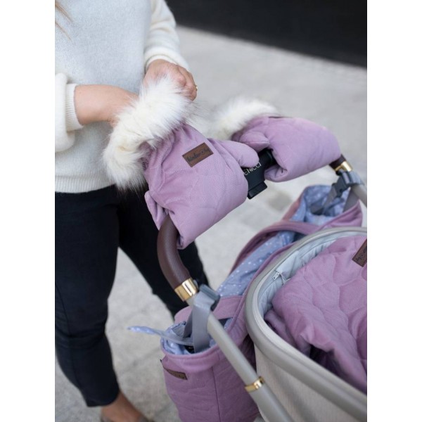 Handschuhe zum Kinderwagen Muff&Go Heather Bees
