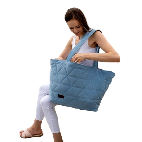 Torba Shopper  Triangles Jeans