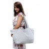 Torba Shopper Triangles Light Grey