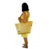 Torba Shopper Triangles Mustard