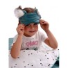 Opaska na oczy/do spania Dreamy Bear (Mini) Leaves Ocean Green