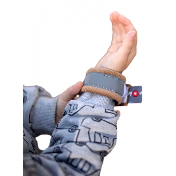 Rückstrahlender Verband auf den Arm Flash Caramel Teddy in Clouds