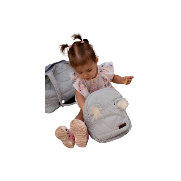 Plecak dziecięcy Travel Bear (Mini) Triangles Light Grey