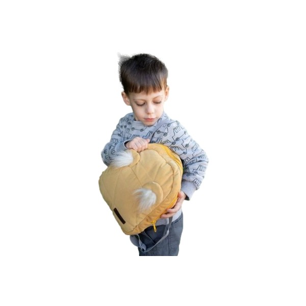 Plecak dziecięcy Travel Bear (Mini) Triangles Mustard