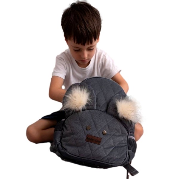 Plecak dziecięcy Travel Bear Graphite Diamonds