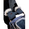Handschuhe zum Kinderwagen Muff&Go Graphite Diamonds