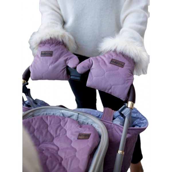 Handschuhe zum Kinderwagen Muff&Go Heather Bees
