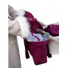 Handschuhe zum Kinderwagen Muff&Go Stars Maroon