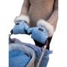 Handschuhe zum Kinderwagen Muff&Go Triangles Jeans