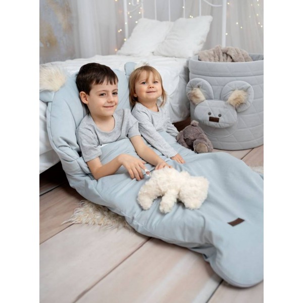 Dream Catcher Sleeping Bag Velvet Eden Grey - 145x70 cm