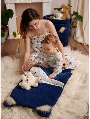 Śpiworek niemowlęcy Dream Catcher Big Diamonds Deep Blue 6in1 80x45 cm